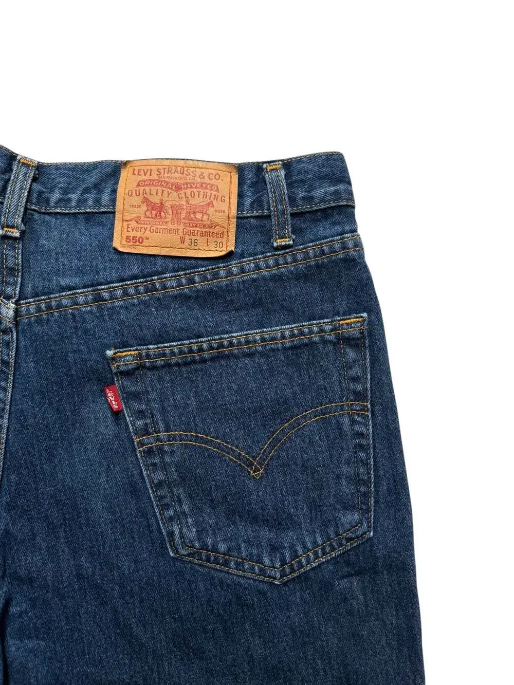 Levi's 550 Relaxed Fit Denim Jeans Men's 36x30 Blue Cotton